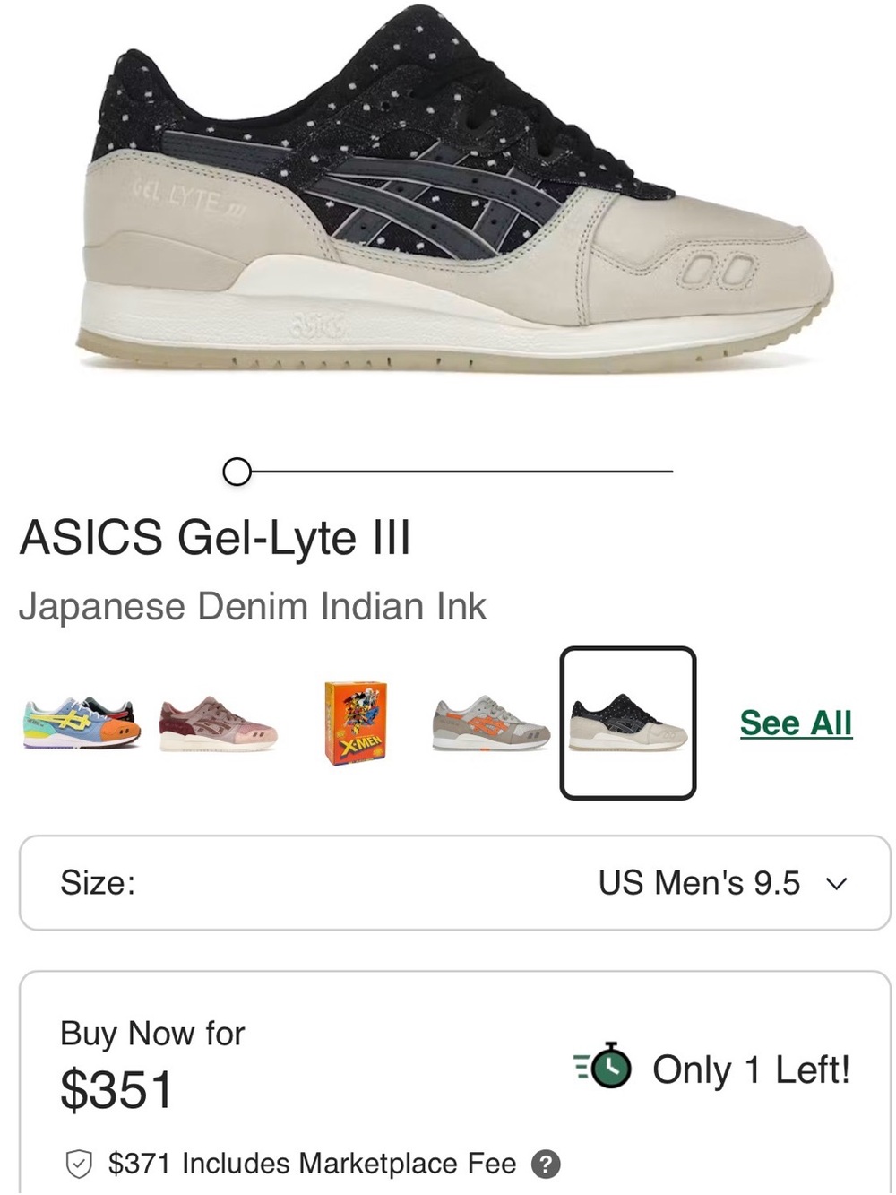 ASICS Gel-Lyte III Men's Sneakers in Black & Cream